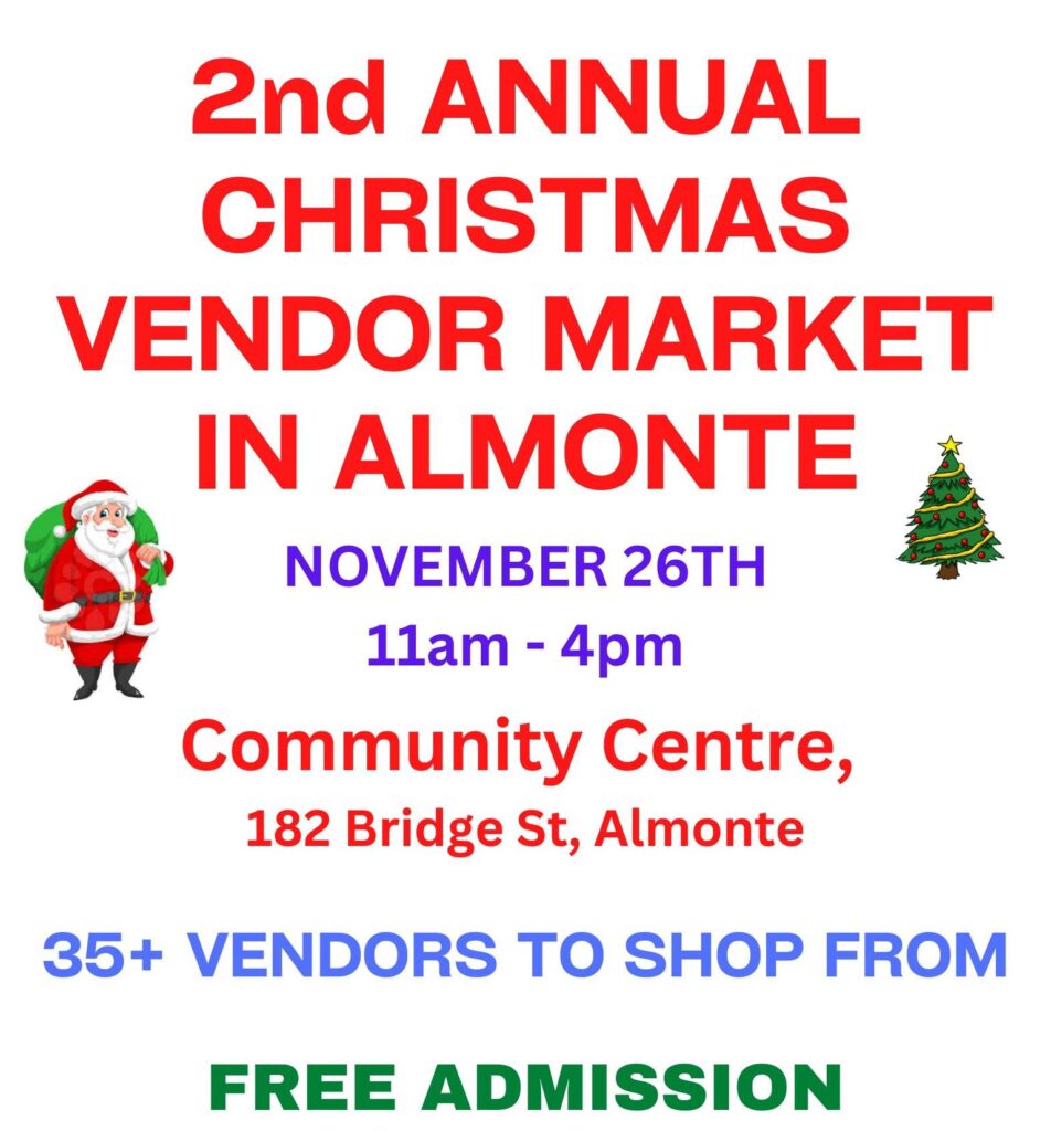 Christmas in Almonte Craft and Vendor Show ShowWiz